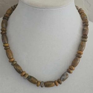Jay King Sterling Necklace Brecciated Jasper W/ Removable Pendant